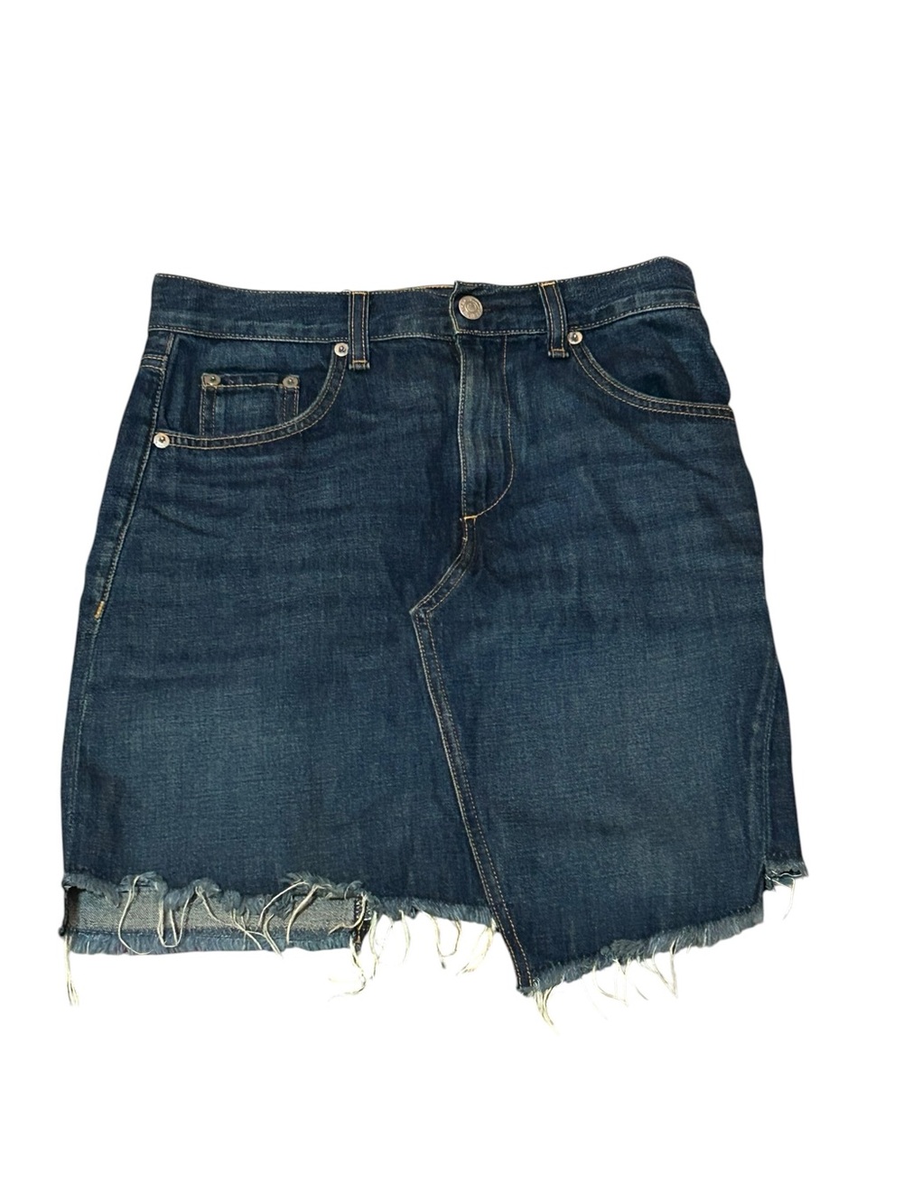 Rag & Bone Frayed Denim Shorts - Picture 4 of 5